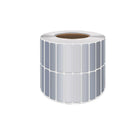 Silver Sticker Labels Thermal Transfer Waterproof Self Adhesive Gift Decoration 2 Rows