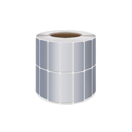 Silver Sticker Labels Thermal Transfer Waterproof Self Adhesive Gift Decoration 3 Rows