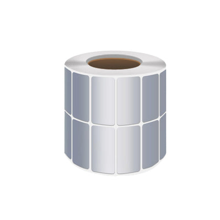 Silver Sticker Labels Thermal Transfer Waterproof Self Adhesive Gift Decoration 3 Rows