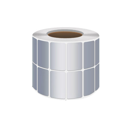 Silver Sticker Labels Thermal Transfer Waterproof Self Adhesive Gift Decoration 3 Rows
