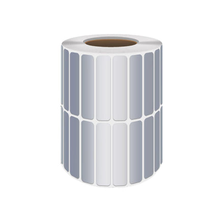 Silver Sticker Labels Thermal Transfer Waterproof Self Adhesive Gift Decoration 3 Rows