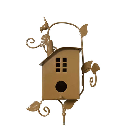 Birdhouse Garden Stakes Outdoor Yard Ornaments for Lawn and Garden Decoration