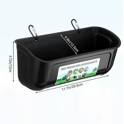 Chicken Feeder Troughs 2PCS Large Capacity Hanging Fence Food Troughs Poultry