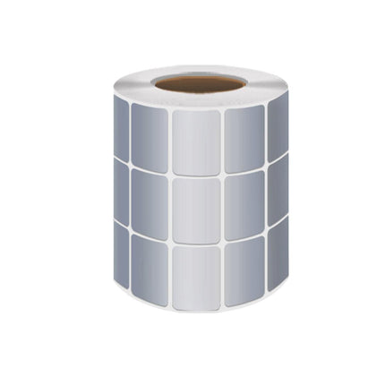 Silver Sticker Labels Thermal Transfer Waterproof Self Adhesive Gift Decoration 1 Row