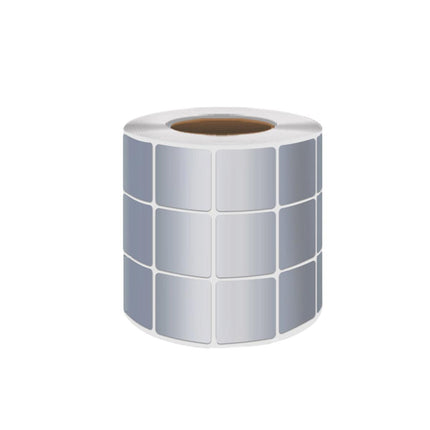 Silver Sticker Labels Thermal Transfer Waterproof Self Adhesive Gift Decoration 1 Row