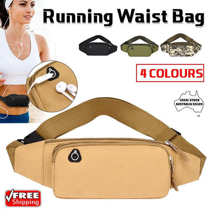 Bum Waist Bag Handy Belt Climbing Hiking Fanny Pack Zip Sport Pouch Large Unisex - Aimall