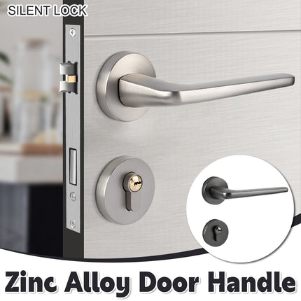 Zinc Alloy Door Lock Model Indoor Bedroom Handle Lock Black Privacy Room Lock