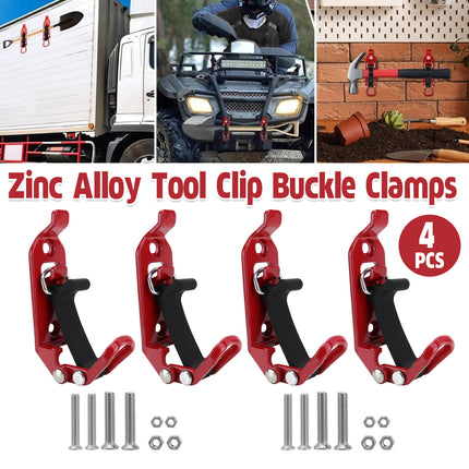 4 PCS Zinc Alloy Fire Equipment Fixer Roof Rack Tool Clip Multi Function Clamp