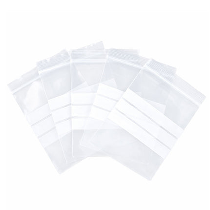 Writable Zip Seal Food Bags 100 Pack Three Sizes