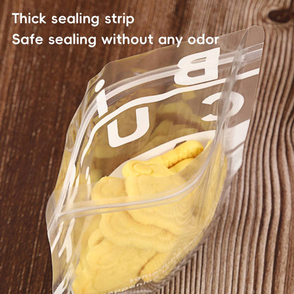 100PCS Clear Resealable Food Bags Cookie Snack Storage Packaging Bags