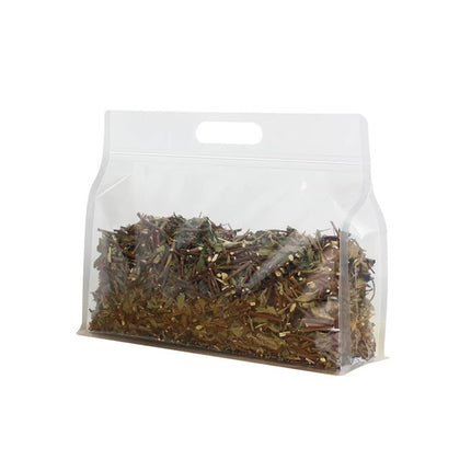 50PCS Clear Reusable Zipper Bags Thick Food Grade PE Storage Bags for Snack Fruit