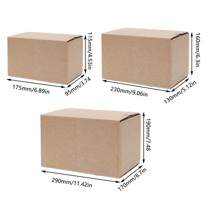 20PCS Zipper Carton Box Extra Hard Thickened Quick Packaging Durable Sturdy