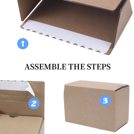 20PCS Zipper Carton Box Extra Hard Thickened Quick Packaging Durable Sturdy