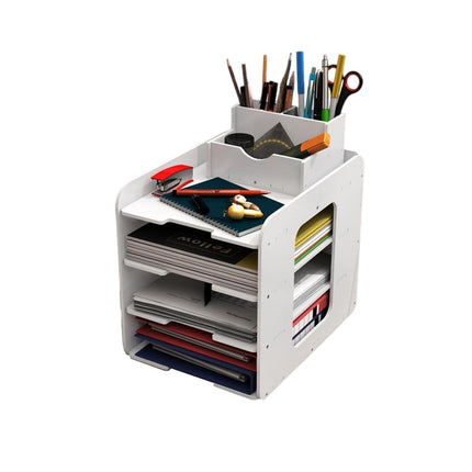 Large Capacity Multi Layer Desktop File Storage Rack Office Document File Rack