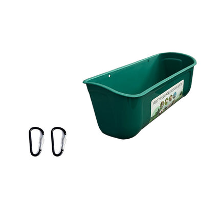 Hanging Trough Chicken Duck Deer Sheep Feeder Poultry Fence Feeding Container