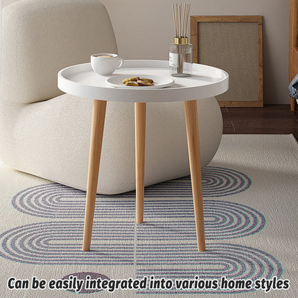 Simple Round Side Table Coffee Table for Living Room Sofa Side Space Saving