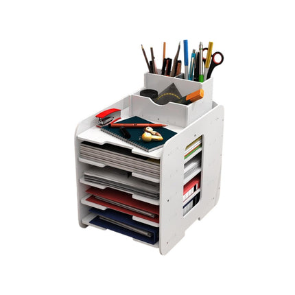 Large Capacity Multi Layer Desktop File Storage Rack Office Document File Rack