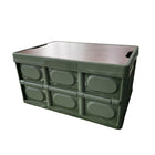 Folding Camping Storage Box Outdoor Stackable Container with Lid Home Organizer