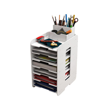 Large Capacity Multi Layer Desktop File Storage Rack Office Document File Rack