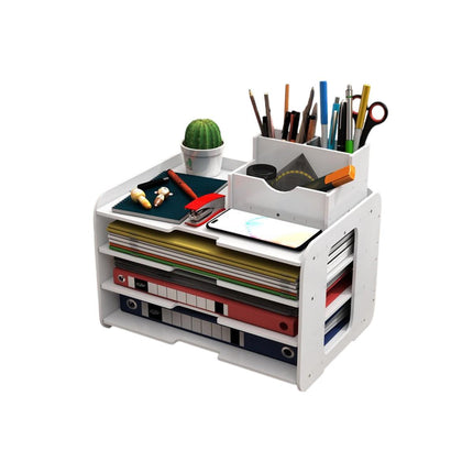 Large Capacity Multi Layer Desktop File Storage Rack Office Document File Rack
