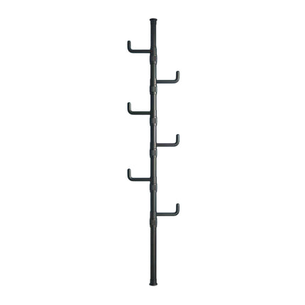 Indoor Floor Standing Telescopic Coat Rack with 6 Hooks Space Saving Daily Use
