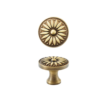 Cabinet Door Handle Round Single Hole Drawer Pull Cabinet Pattern for Furniture