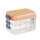 3-Layer Stackable Storage Box for Building Blocks Toy Organizer with Sorting Trays