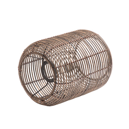 Vintage Pendant Lamp Rattan Like Woven Lampshade Boho Lighting for Living Room