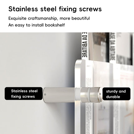 Wall-Mount Acrylic Storage Rack 2 Styles Storage Shelf Modern for Home Bathroom