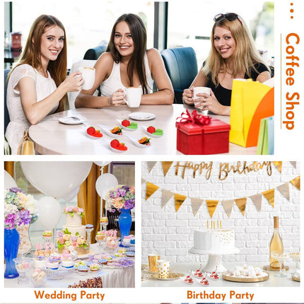 100Pcs Disposable Paper Sauce Dip Dishes Party Tableware Snack Bowls
