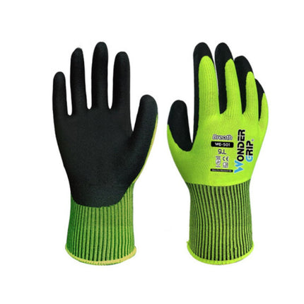 2 Pairs Nitrile Coated Garden Work Gloves Breathable Oil Resistant Non Slip