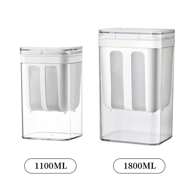 1100/1800ml Yogurt Whey Strainer with Stainless Steel Mesh for Yogurt Making Use