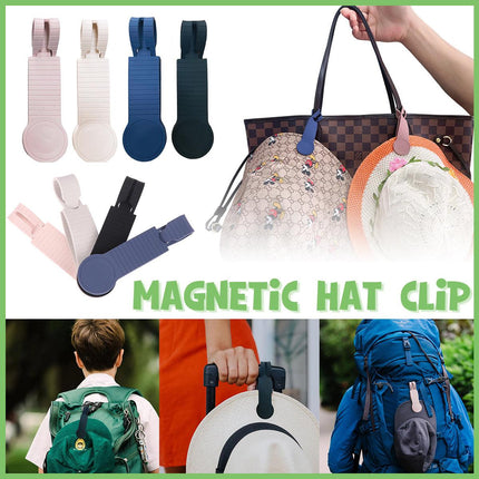 Silicone Magnetic Clothing Clip Travel Sun Hat Backpack Handbag Storage Magnet