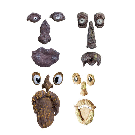 Old Man Tree Hugger Garden Peeker Yard Outdoor Sculpture Whimsical Face Decor