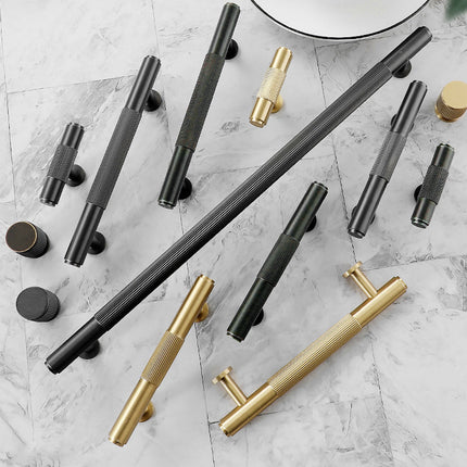 Striped Cabinet Handle Light Luxury Modern Drawer Pull for Furniture Cupboard