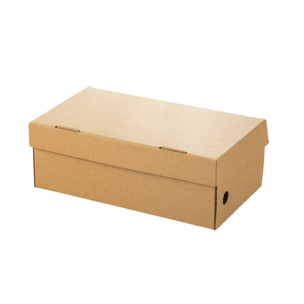 20pcs Kraft Paper Shoe Boxes Clamshell Storage Box for Men Women Shoes Organizer