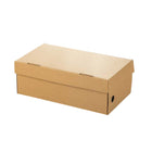 20pcs Kraft Paper Shoe Boxes Clamshell Storage Box for Men Women Shoes Organizer