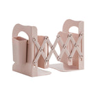 Retractable Book Stand Desk Organizer Adjustable Storage Rack with Pen Holder