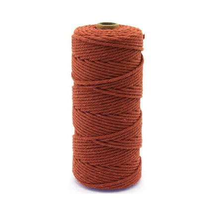 3mm Colored Cotton Rope DIY Hand Woven Macrame Cord Tapestry Binding Craft Rope