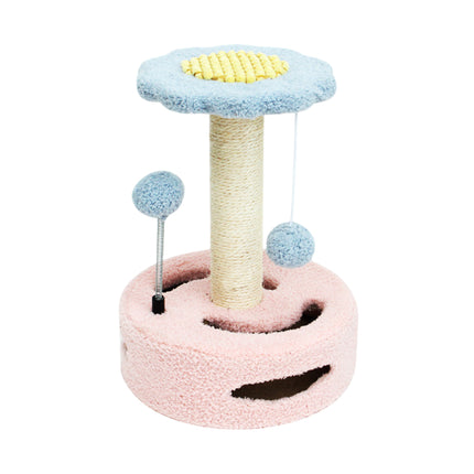 Flower Shape Cat Tree Scratching Post Tower Furniture Climber for Kitten Play