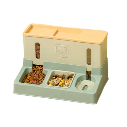 All in One Pet Feeding Bowl Cat Dog Water and Food Feeder Automatic Dispenser