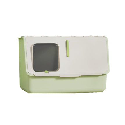 Large Fully Enclosed Cat Litter Box with Lid Odor Control Litter Pan for Cats
