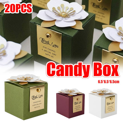 20PCS Wedding Candy Box Creative Luxury Favor Gift For Bridal Party Gift Use