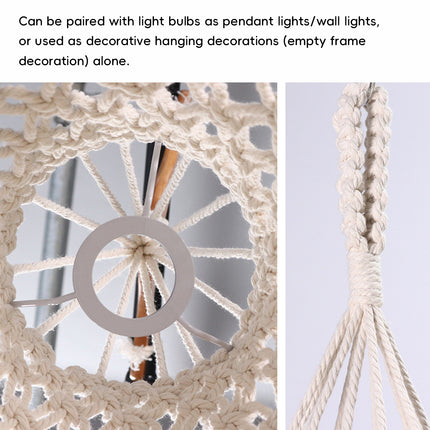 Bohemian Style Lampshade Long Fringe Hanging Pendant Light Cover for Home Decor
