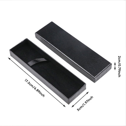 Black Pen Gift Box Set 20pcs Clamshell Storage Case for Fountain Ballpoint