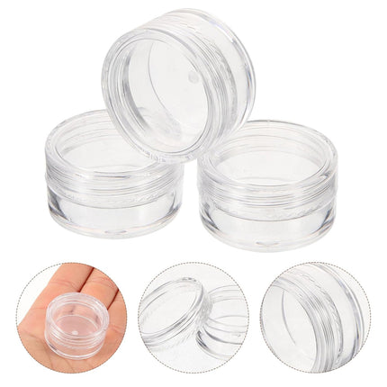 50PCS Clear Face Cream Box 5/10/20g Empty Cosmetic Container Portable Refillable