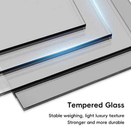 Monitor Stand Riser Tempered Glass Top Metal Frame 51x21.5x8cm Black White