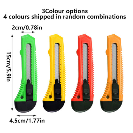 1/2/3PCS Utility Stanley Knife With Blades Blade Retractable Heavy Duty Box Cutter