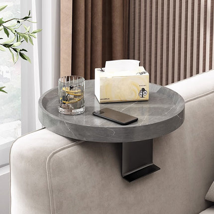 Adjustable Sofa Side Table Snacks Drinks Laptop Tablet Space Saving Holder