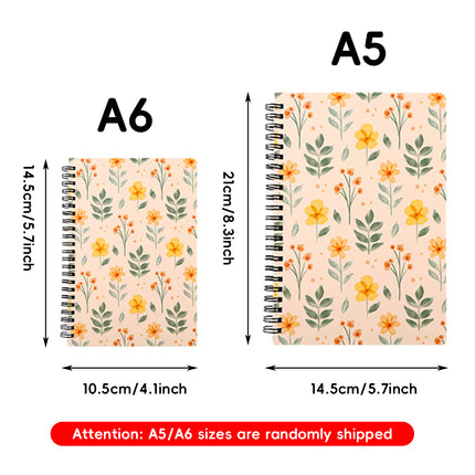 4PCS A5 Spiral Business Office Notebook Student Stationery Loose-Leaf Notepad